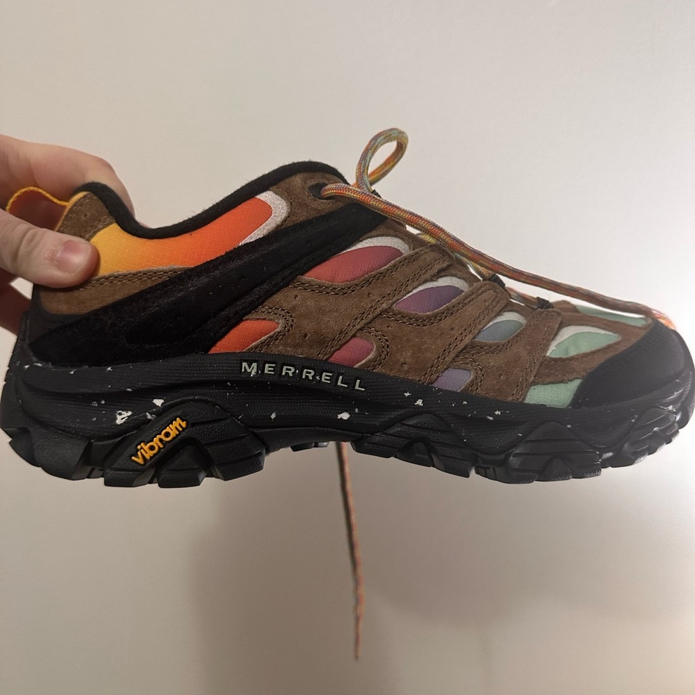 Merrell Men’s Moab 3 hiking shoes. Collaboration with unlikely hikers.